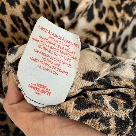 Joseph Ribkoff Leopard Print Cocktail Dress Sz 10 - Picture 8 of 12